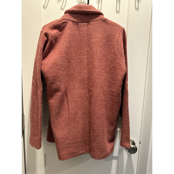 Woolovers Size M Wool Sweater Cardigan Red Open Single Button Closure Women - Picture 4 of 4